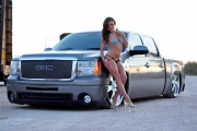 Hot Bikini and Car Model