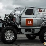 1986 Ford Bronco owned by Ryan Warwick and Shelby Poe