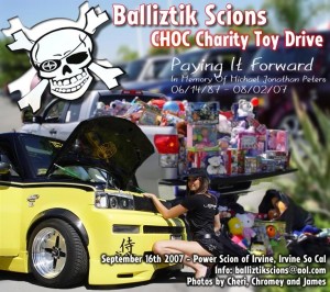 Balliztik Scions Choc Charity Toy Drive 2007