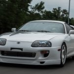 Photo of Robi Dienes 1998 Toyota supra turbo rolling down the road