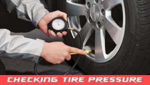 Tires checking pressure