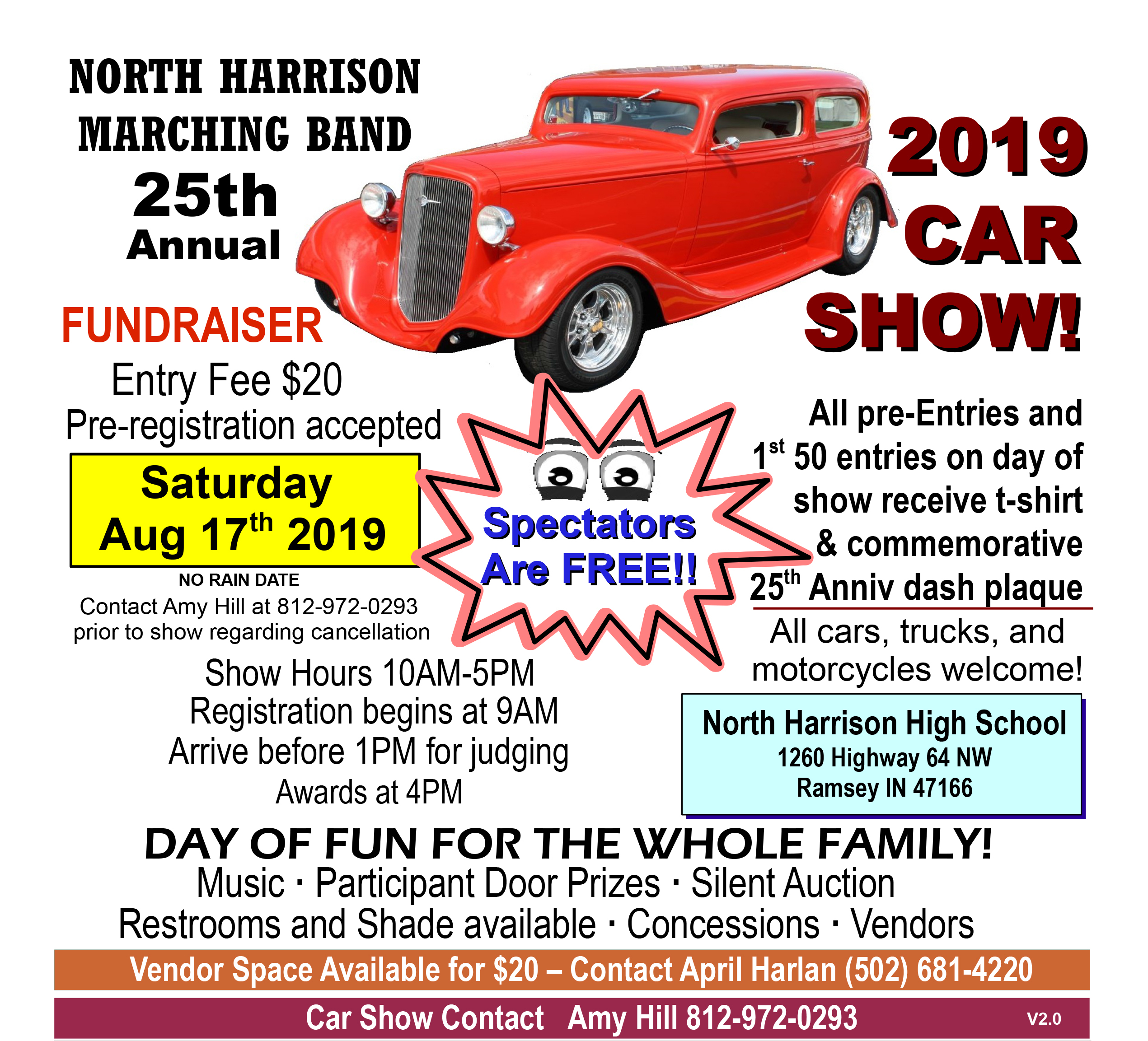 North Harrison Band Booster 25th Annual Car show