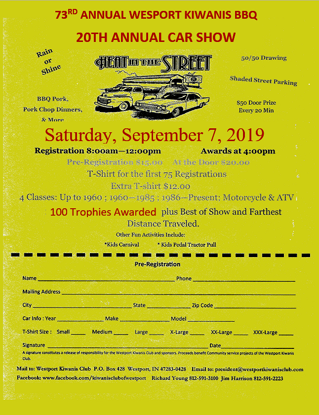 20th Annual Westport Kiwanis BBQ Car Show - Gauge Magazine