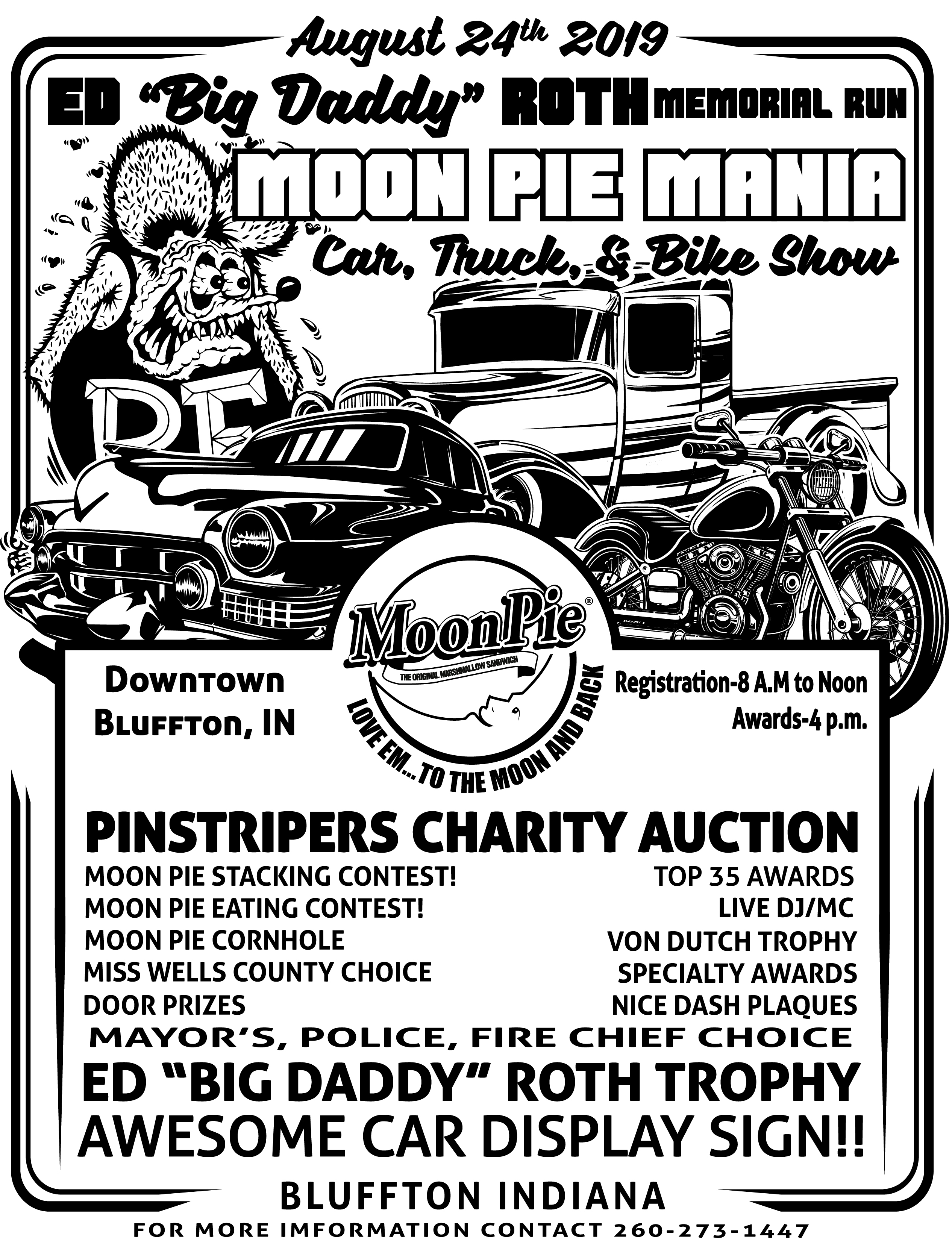 Big Daddy Roth Memorial Run Moon Pie Mania Car Truck and Bike Show