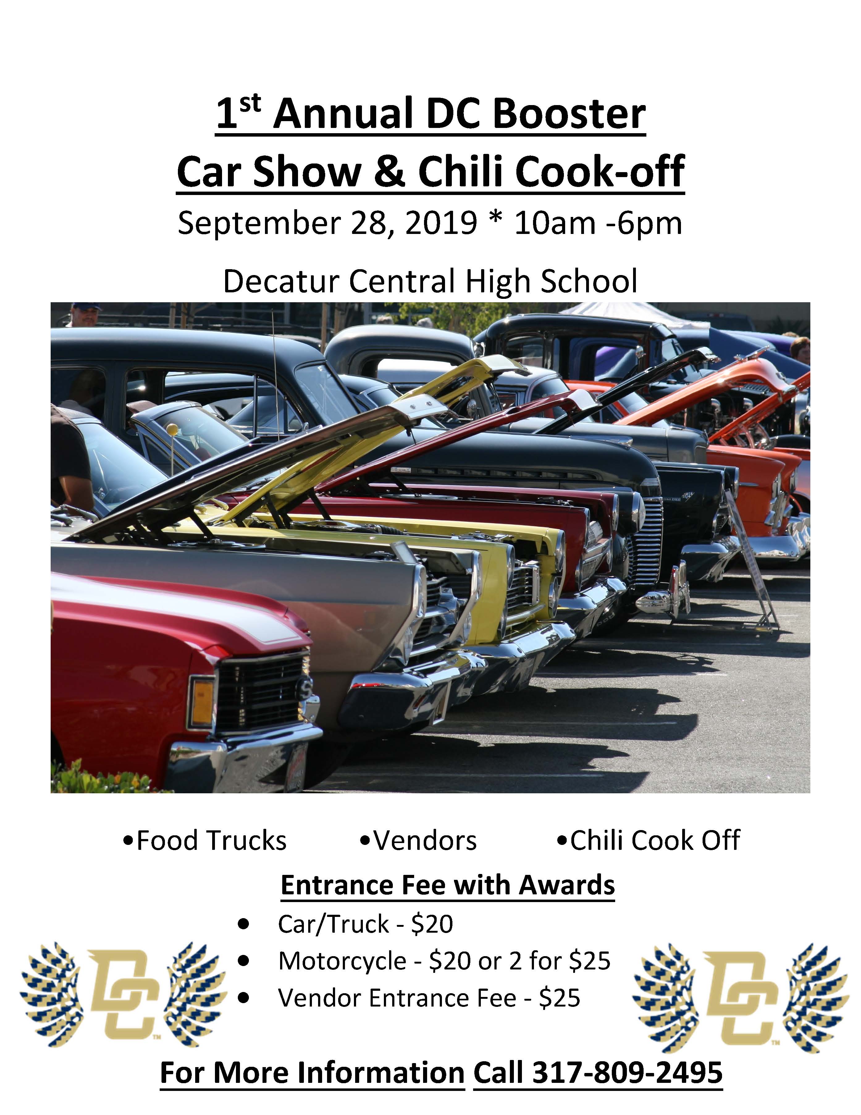 1st Annual DC Booster Car Show and Chili Cook Off