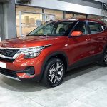 A Red Kia Seltos
