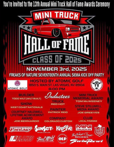 Mini Truck Hall of fame 2025