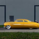 1951 Mercury Lucille custom gold lead sled Cambra Customs build