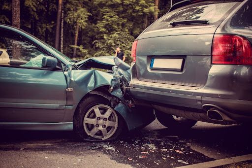 A damaged vehicle involved in a serious Florida car accident highlighting the insurance claim and injury recovery process.