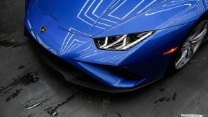 Clear Paint Protection Film on a protected vehicle finish
