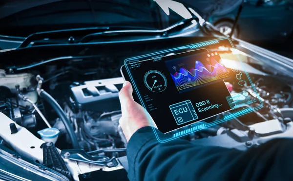 OBD2 Performance Tuning device connected to a vehicle