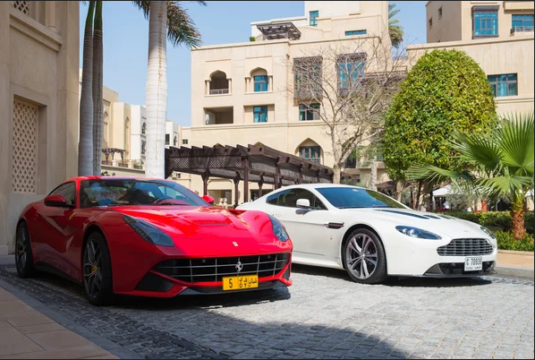Supercar representing Dubai car culture and automotive tourism