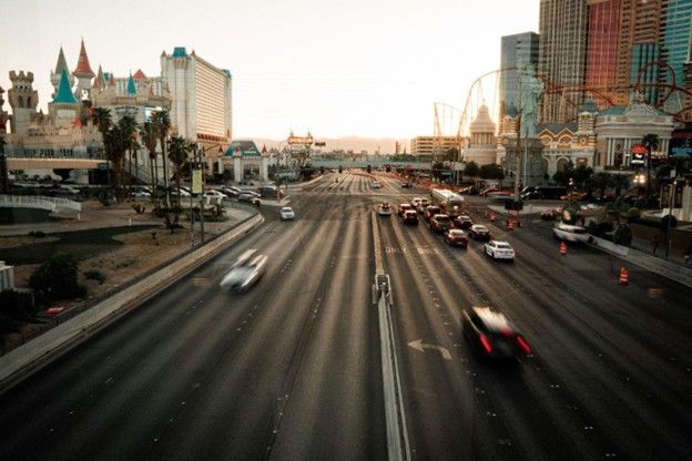 Injured driver reviewing a settlement offer from a Vegas car accident insurance adjuster