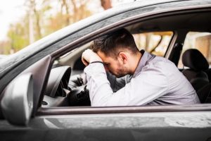 Driver experiencing delayed symptoms after a car accident