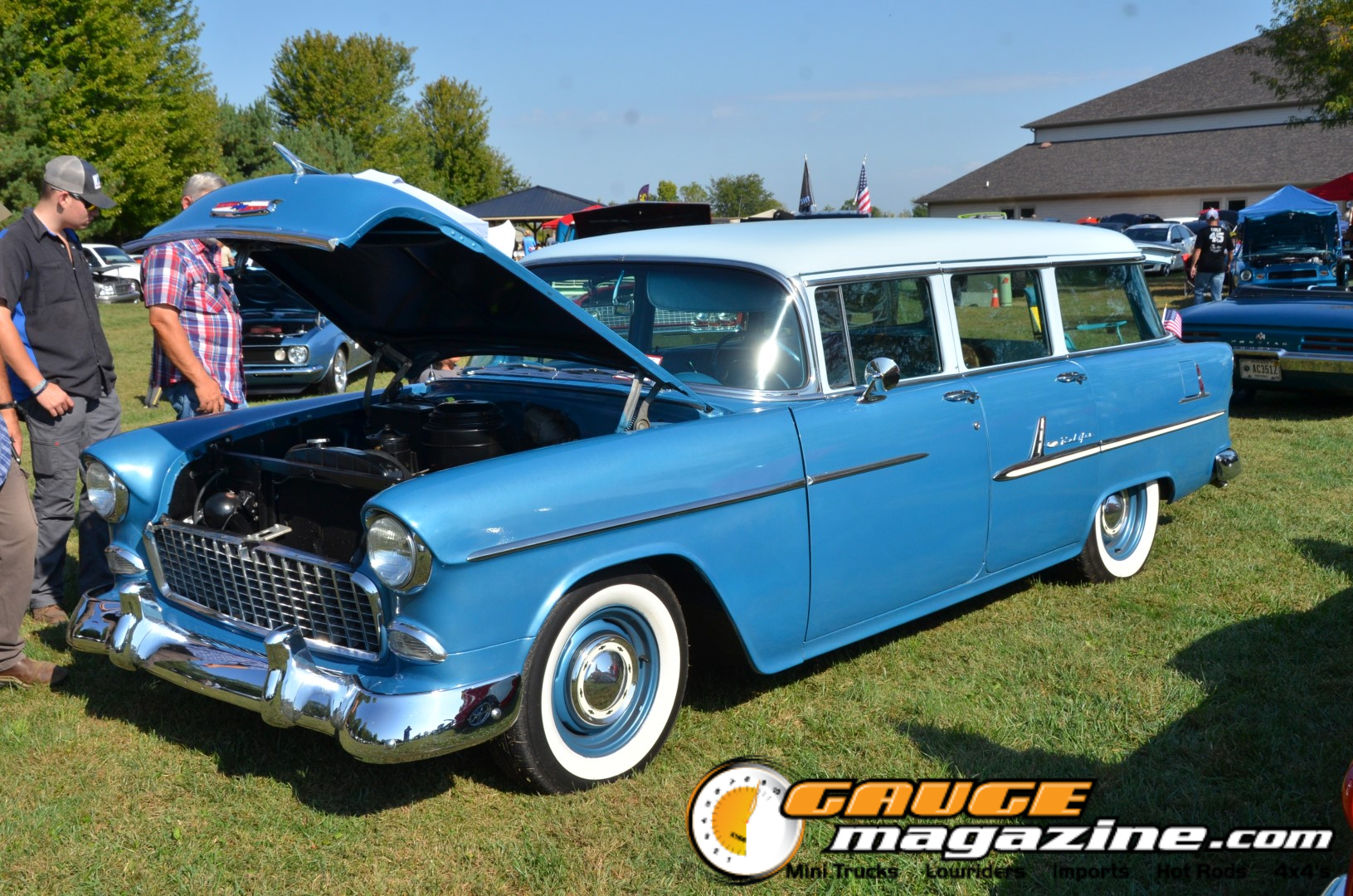 Custom vehicles at the Restoration Church Car Show 2025 in Whiteland, Indiana