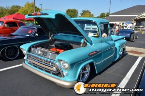 Custom vehicles at the Restoration Church Car Show 2025 in Whiteland, Indiana