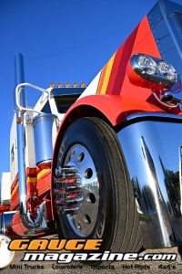 2024 Peterbilt 389 Lessons Learned custom semi truck owned by Tom and Brian Davis