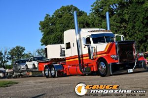 2024 Peterbilt 389 Lessons Learned custom semi truck owned by Tom and Brian Davis