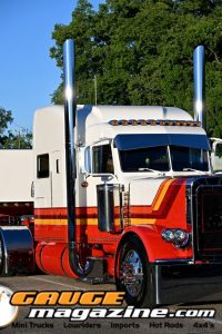 2024 Peterbilt 389 Lessons Learned custom semi truck owned by Tom and Brian Davis