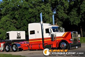 2024 Peterbilt 389 Lessons Learned custom semi truck owned by Tom and Brian Davis