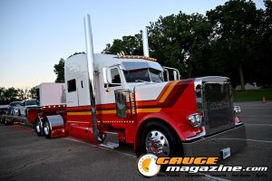2024 Peterbilt 389 Lessons Learned custom semi truck owned by Tom and Brian Davis
