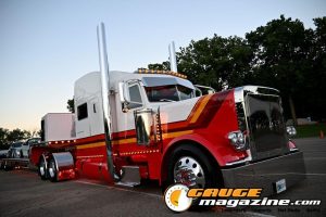 2024 Peterbilt 389 Lessons Learned custom semi truck owned by Tom and Brian Davis