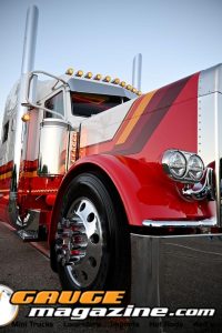 2024 Peterbilt 389 Lessons Learned custom semi truck owned by Tom and Brian Davis