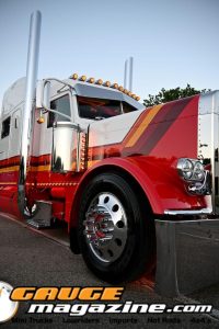 2024 Peterbilt 389 Lessons Learned custom semi truck owned by Tom and Brian Davis