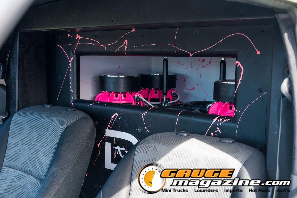 Car audio competitors demonstrate custom sound systems during Slamology 2026 Audio
