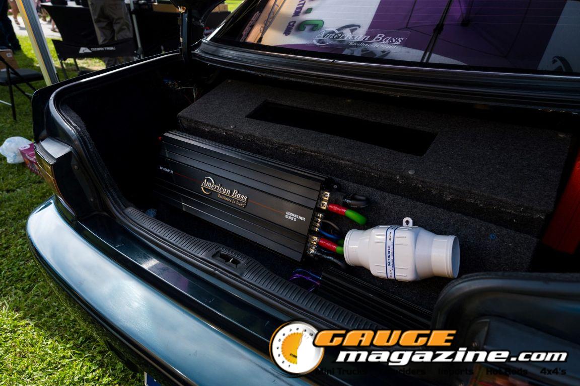 Car audio competitors demonstrate custom sound systems during Slamology 2026 Audio