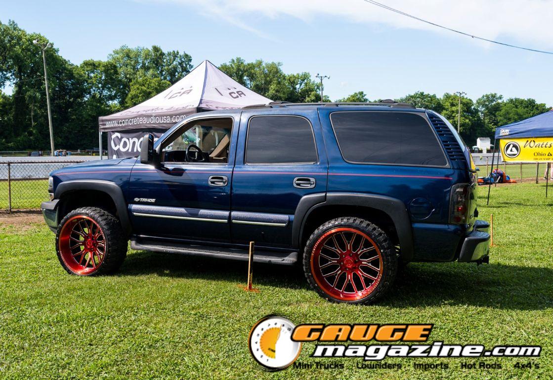 Car audio competitors demonstrate custom sound systems during Slamology 2026 Audio