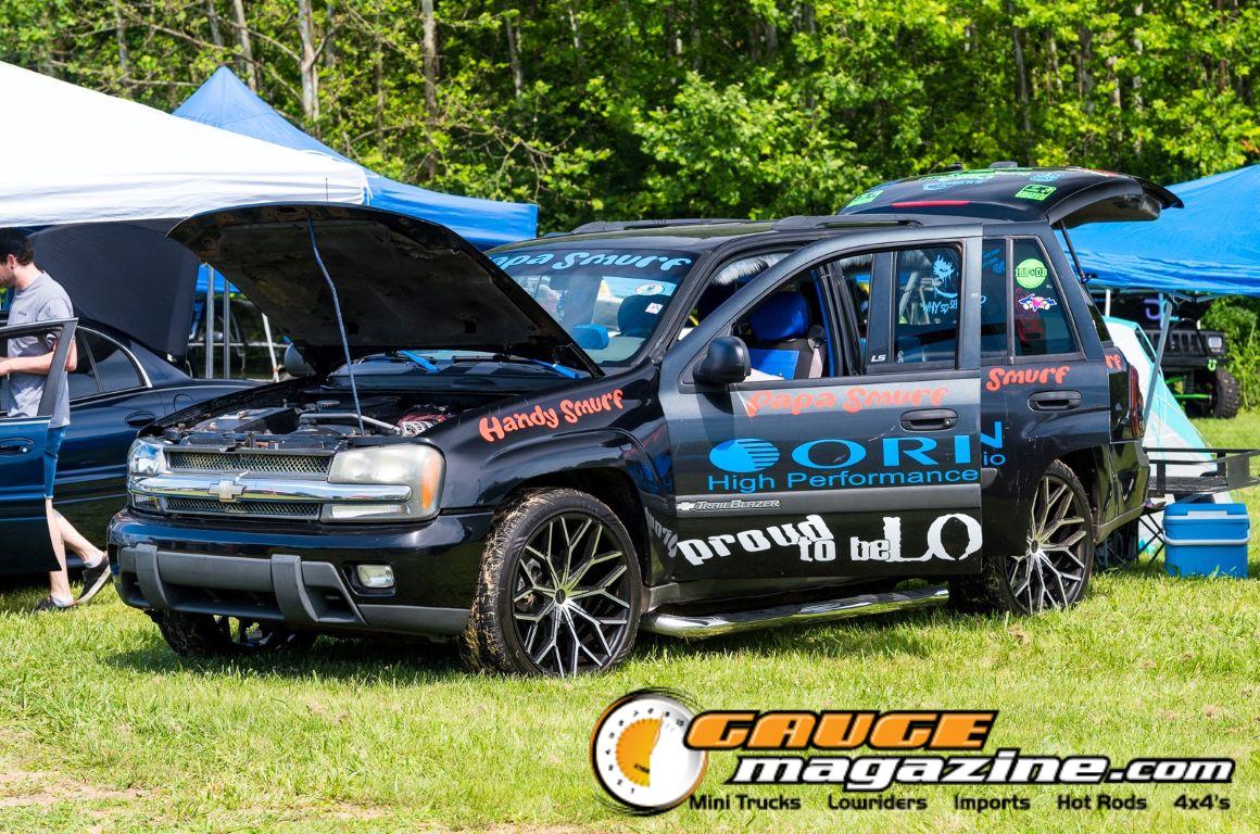 Car audio competitors demonstrate custom sound systems during Slamology 2026 Audio