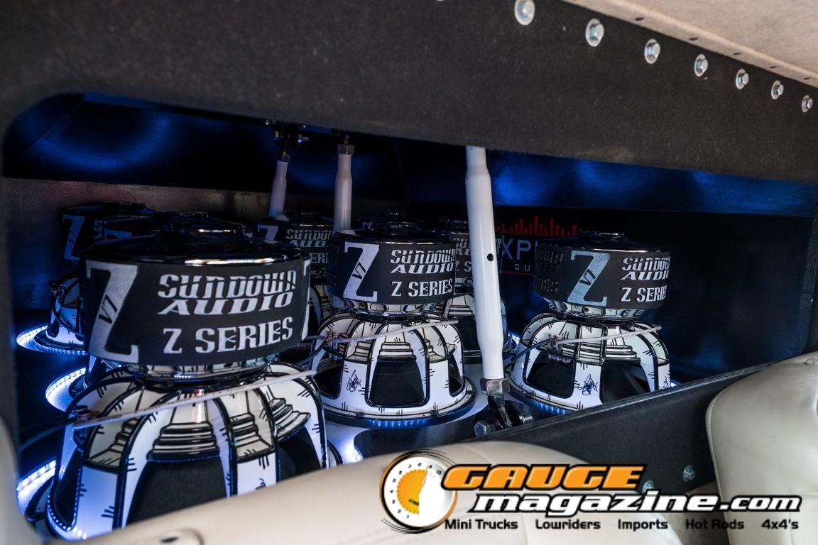 Car audio competitors demonstrate custom sound systems during Slamology 2026 Audio