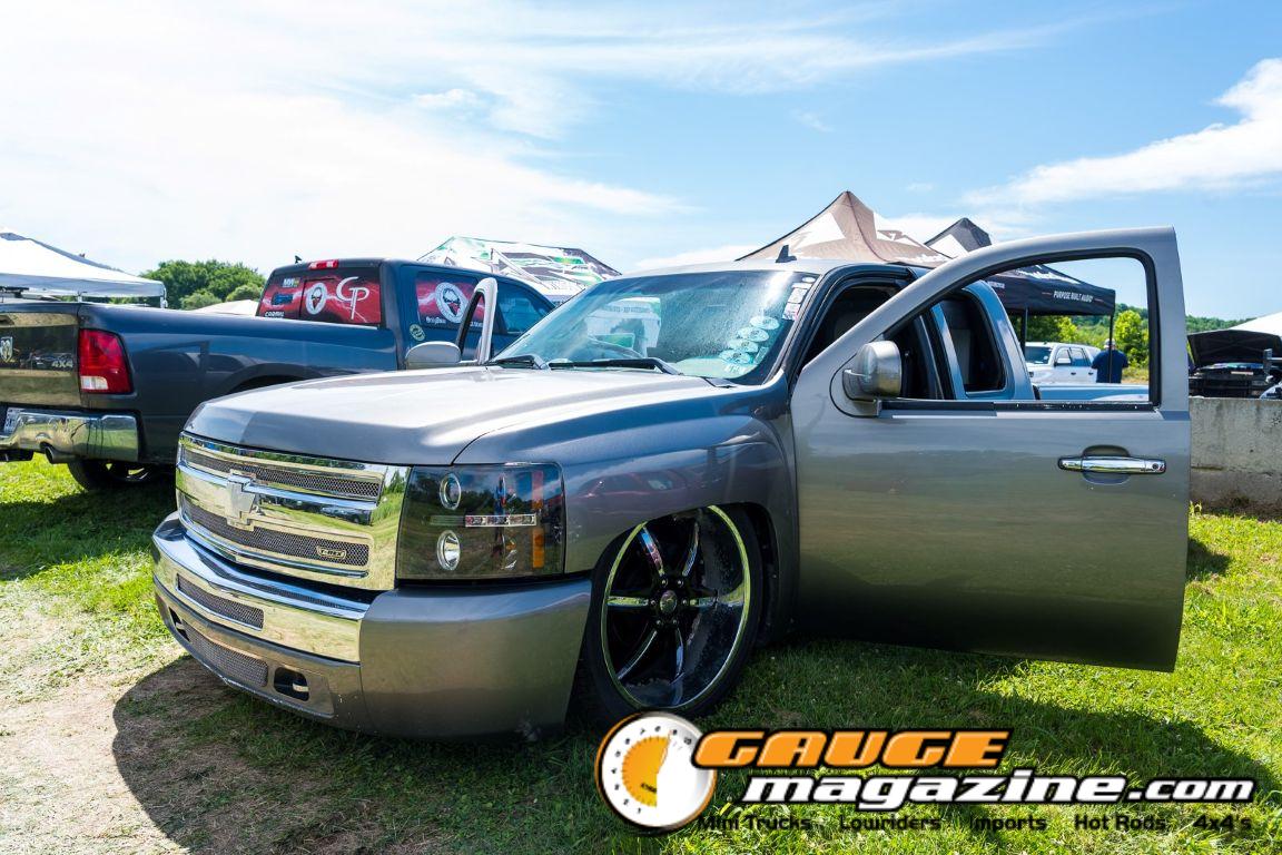 Car audio competitors demonstrate custom sound systems during Slamology 2026 Audio