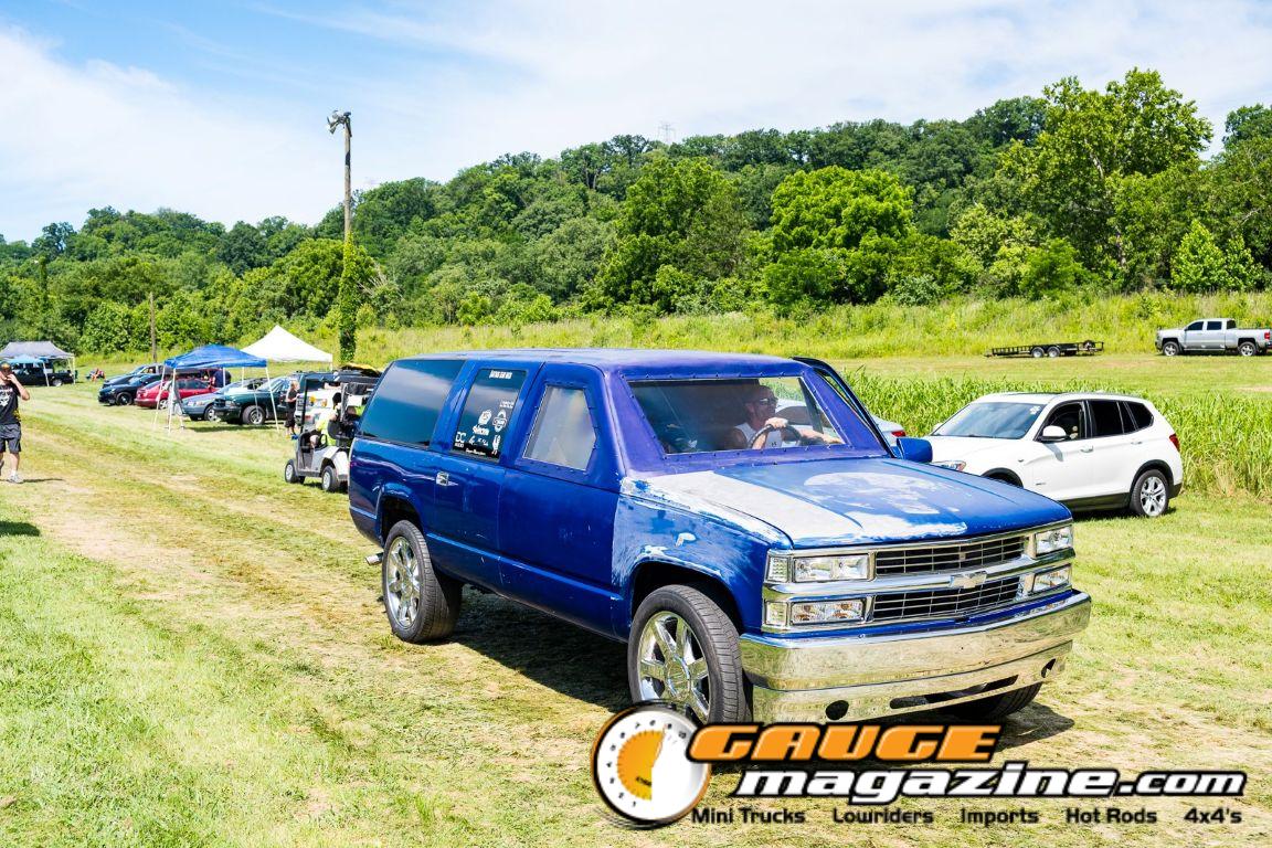 Car audio competitors demonstrate custom sound systems during Slamology 2026 Audio