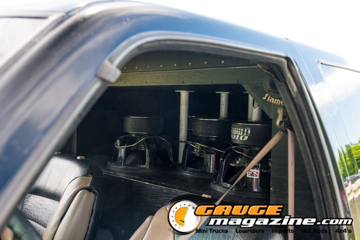 Car audio competitors demonstrate custom sound systems during Slamology 2026 Audio