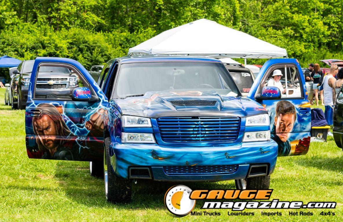 Car audio competitors demonstrate custom sound systems during Slamology 2026 Audio