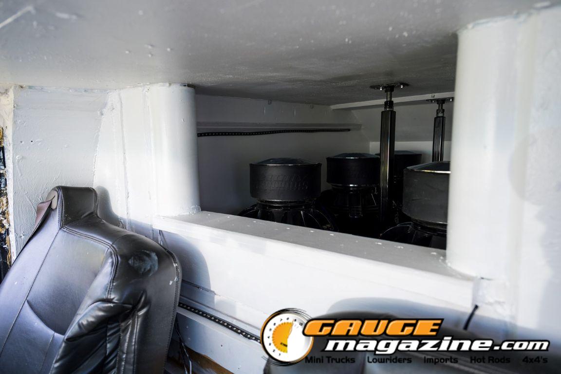 Car audio competitors demonstrate custom sound systems during Slamology 2026 Audio