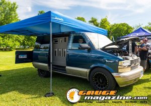 Car audio competitors demonstrate custom sound systems during Slamology 2026 Audio