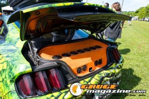 Car audio competitors demonstrate custom sound systems during Slamology 2026 Audio
