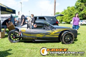 Car audio competitors demonstrate custom sound systems during Slamology 2026 Audio