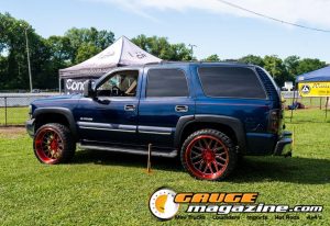 Car audio competitors demonstrate custom sound systems during Slamology 2026 Audio