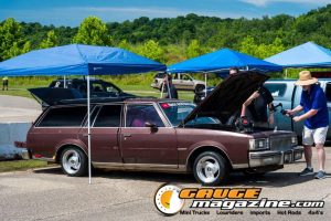 Car audio competitors demonstrate custom sound systems during Slamology 2026 Audio