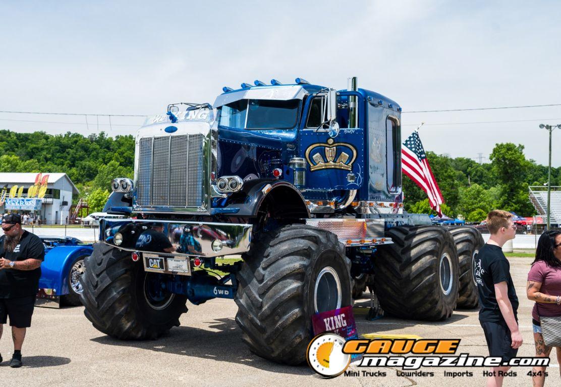 Custom semi trucks at the Slamology 2026 Big Rig Roundup