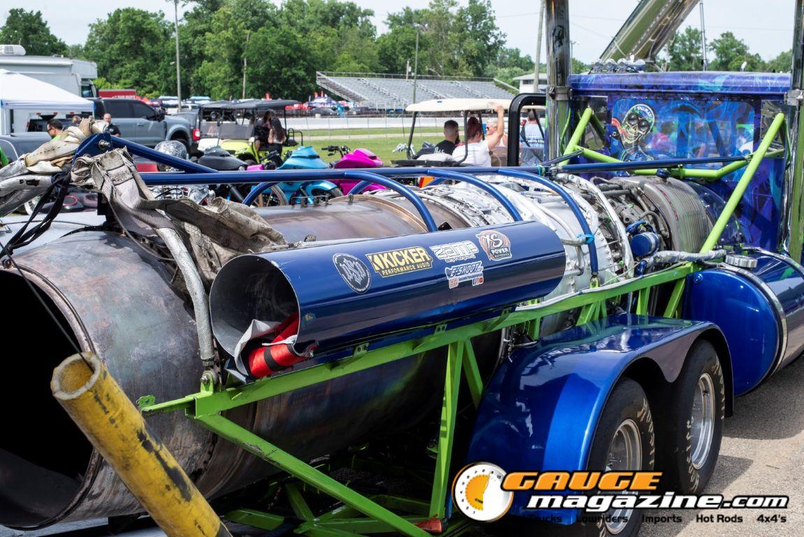 Custom semi trucks at the Slamology 2026 Big Rig Roundup