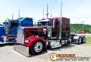 Custom semi trucks at the Slamology 2026 Big Rig Roundup
