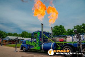 Custom semi trucks at the Slamology 2026 Big Rig Roundup