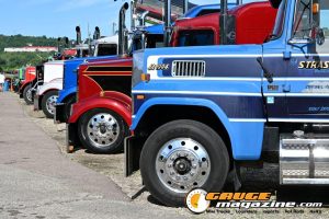 Custom semi trucks at the Slamology 2026 Big Rig Roundup