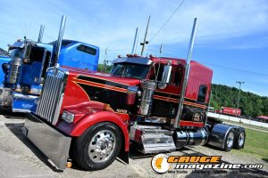 Custom semi trucks at the Slamology 2026 Big Rig Roundup