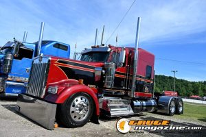 Custom semi trucks at the Slamology 2026 Big Rig Roundup